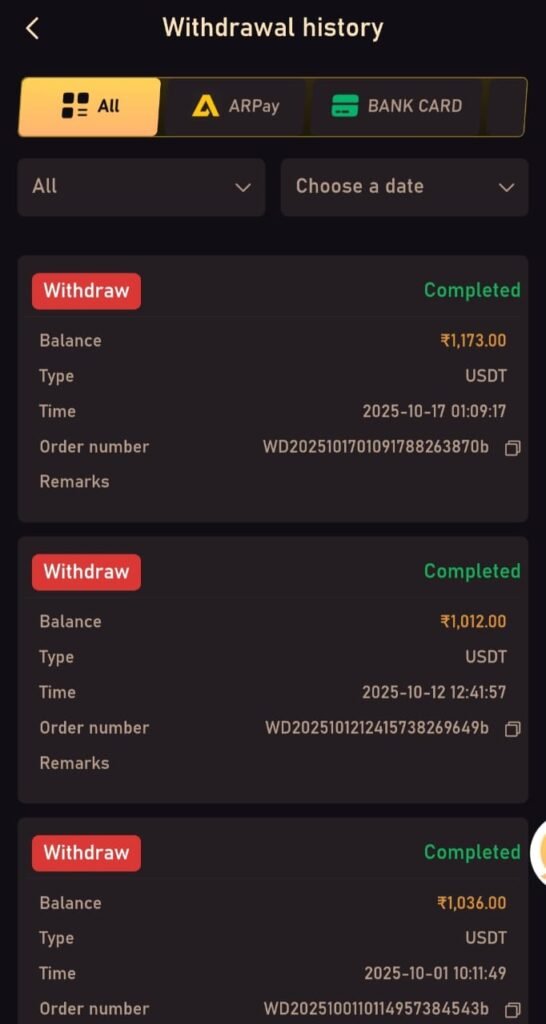 tashan win withdraw